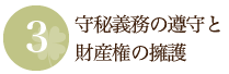 守秘義務の遵守と財産権の擁護